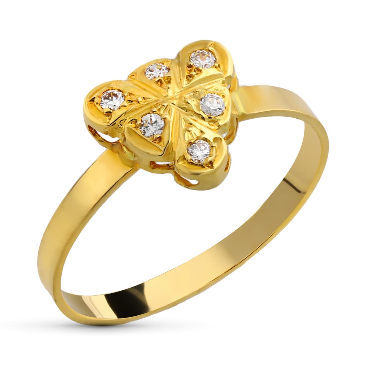 18K SORTIJA ORO AMARILLO CIRCONITAS