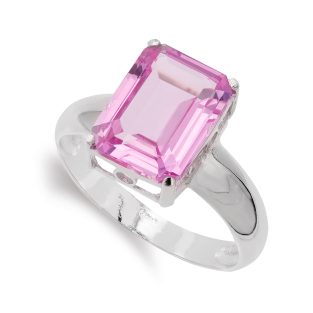 18K SORTIJA ORO BLANCO 1 PIEDRA