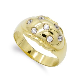 18K SORTIJA ORO AMARILLO CON CIRCONITAS