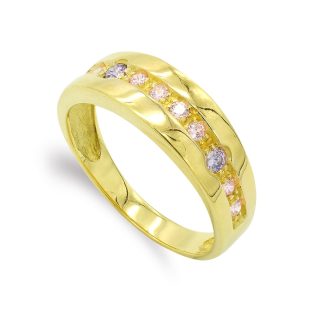 18K SORTIJA ORO AMARILLO CON CIRCONITAS