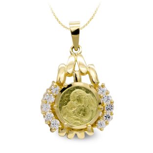 18K GARGANTILLA ORO AMARILLO MONEDA MADRE