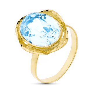 18K SORTIJA PIEDRA ORO AMARILLO