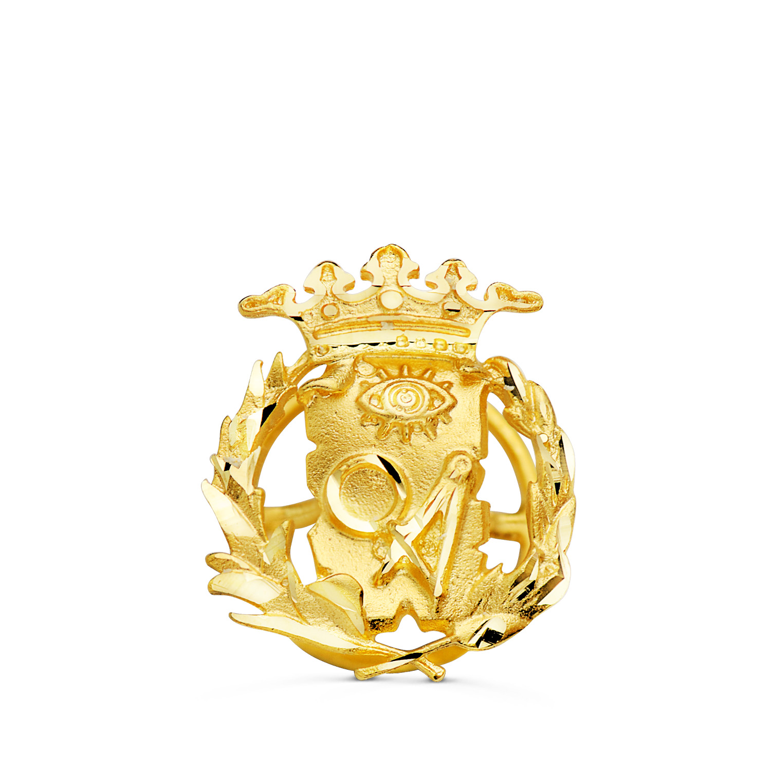 18K INSIGNIA ORO AMARILLO CIENCIAS EXACTAS. 17 X 14 MM