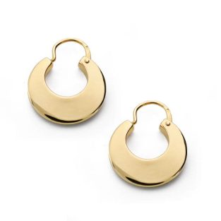 18K AROS MANCHEGAS. 13 MM LISAS.