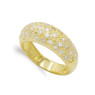 18K SORTIJA ORO AMARILLO Y CIRCONITAS