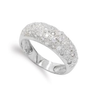 18K SORTIJA ORO BLANCO Y CIRCONITAS