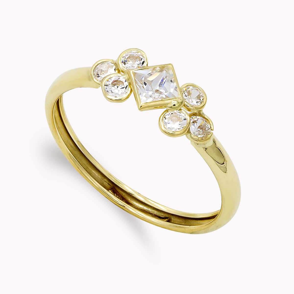 9K SORTIJA ORO AMARILLO CIRCONITAS