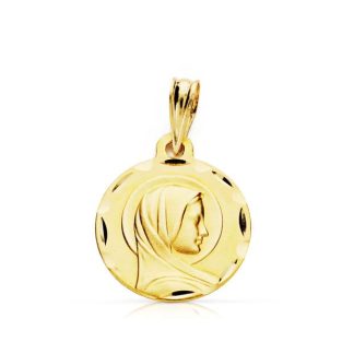 9K MEDALLA FRANCESA 9K 14 MM LIGERA