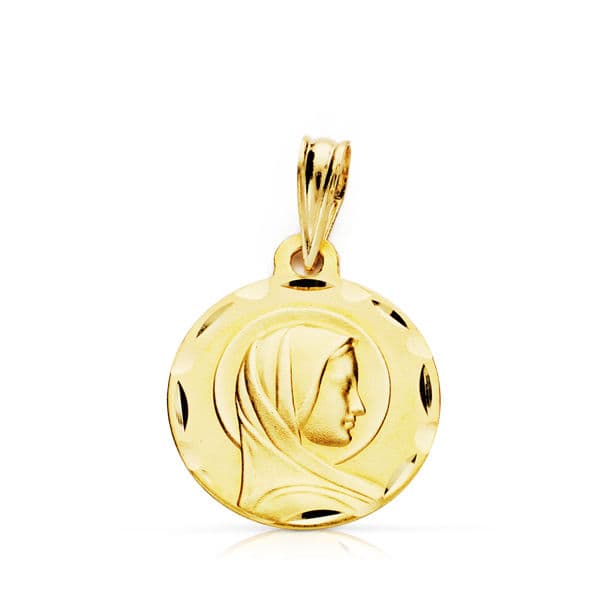 9K MEDALLA FRANCESA 9K 14 MM LIGERA