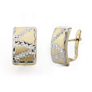 9K PENDIENTES TALLADOS. 15X9 MM