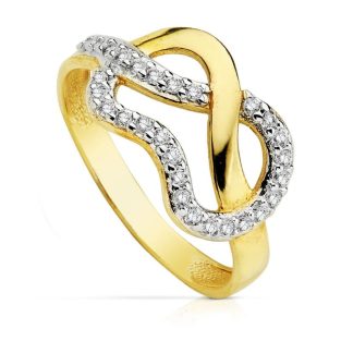 9K SORTIJA BICOLOR CIRCONITAS