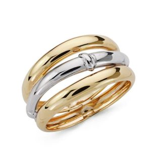 9K SORTIJA BANDAS BICOLOR