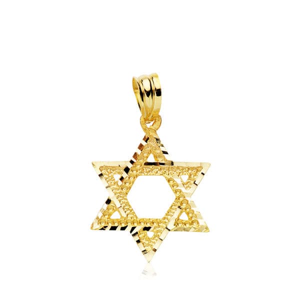 18K COLGANTE ESTRELLA DE DAVID
