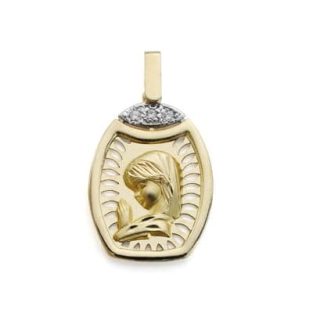 9K MEDALLA VIRGEN NIÑA 24X16 MM