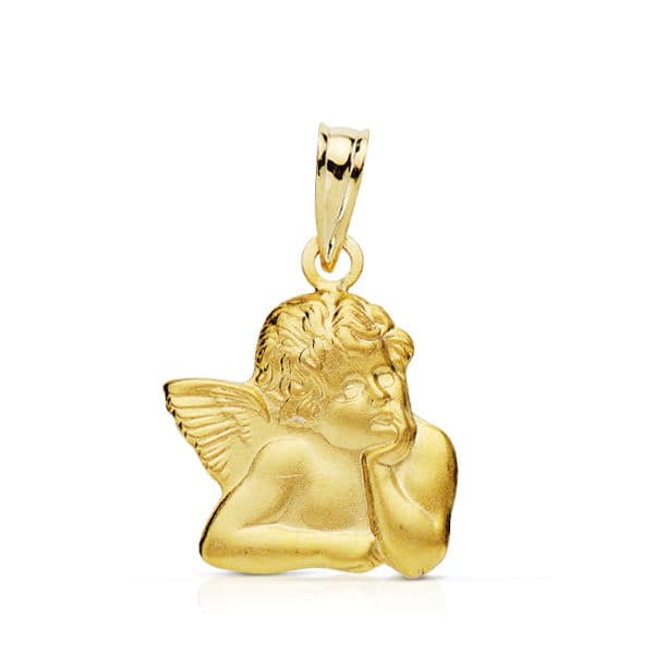 9K ANGEL ORO AMARILLO SILUETA 9K 16X14 MM