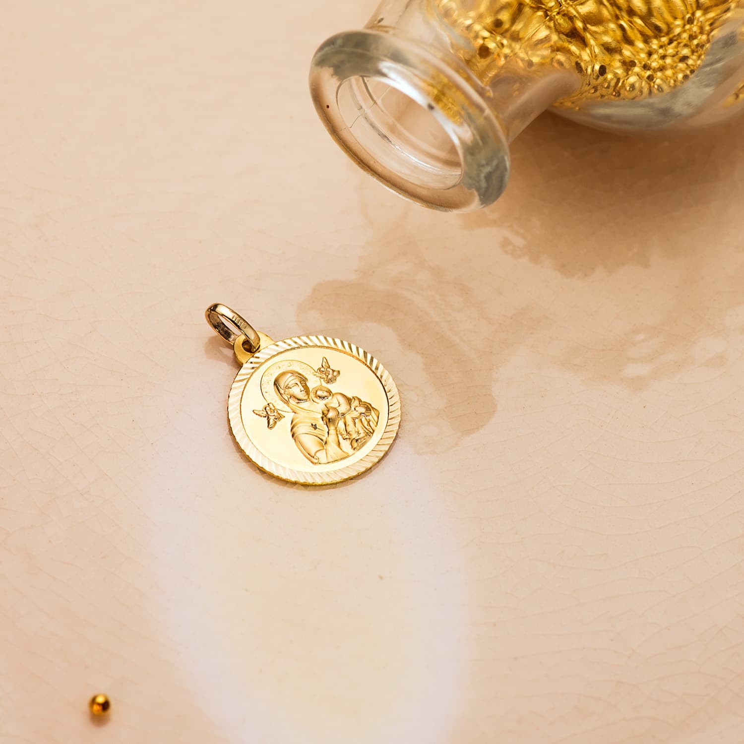 9K MEDALLA VIRGEN PERPETUO SOCORRO BORDE HELICE 18 MM - Imagen 2