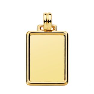 18K CHAPA LISA 29X20 MM