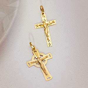 Cruces de Oro con Cristo