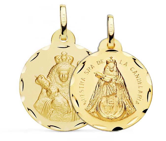 Medallas Escapularios de la Virgen de la Candelaria